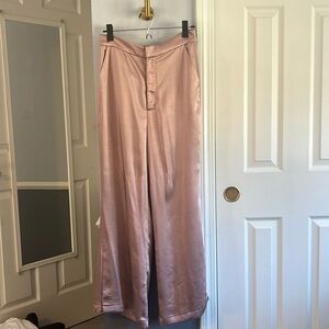 Pink Satin Trousers